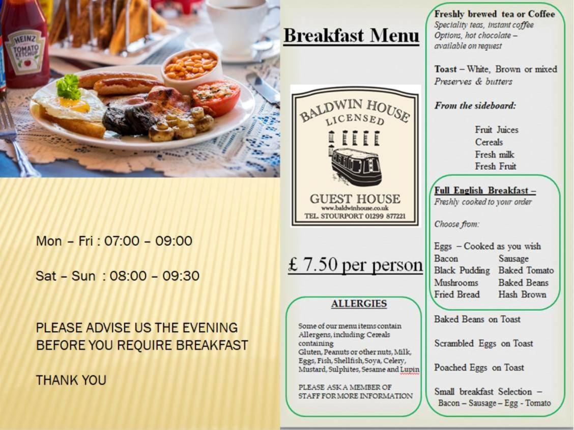 Baldwin House Hotel Stourport-on-Severn Bagian luar foto